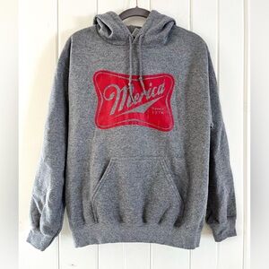 Gray ‘Merica’ Hoodie, Sz Sm (P2P 20”)